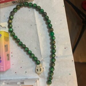 40 8 Mm Emerald Green Cat Eye Beads